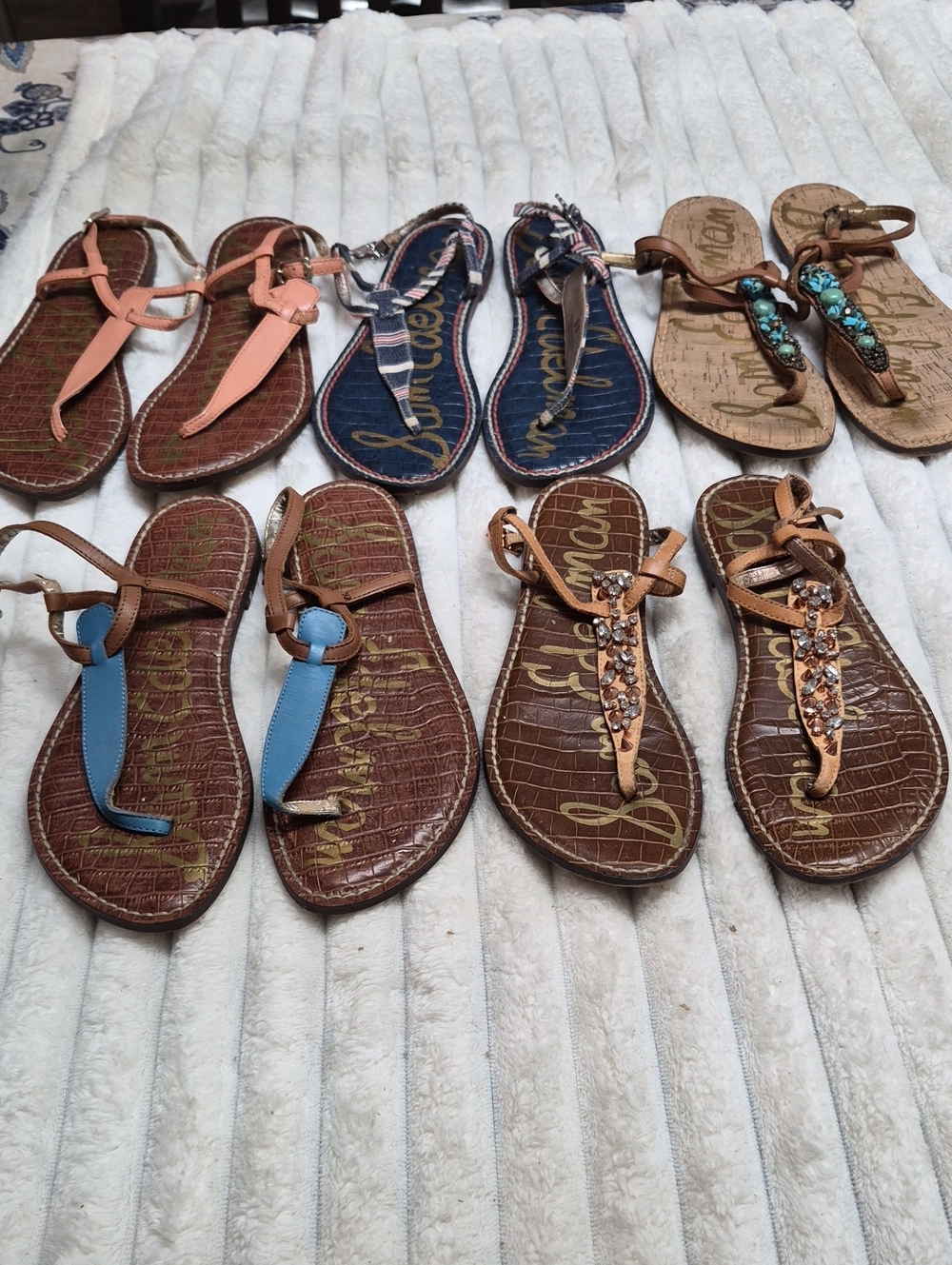 Lot Of 5 Sam Edelman Women's Sandals
